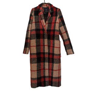 ZARA - PLAID LONG COAT - WOOL